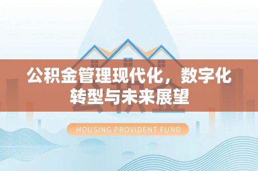 寿阳公积金管理现代化，数字化转型与未来展望