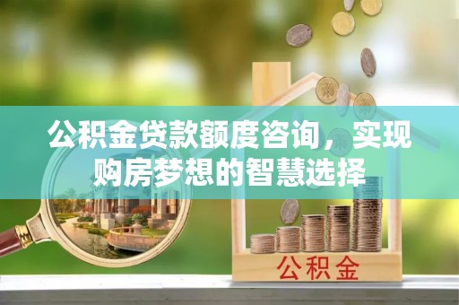 寿阳公积金贷款额度咨询，实现购房梦想的智慧选择