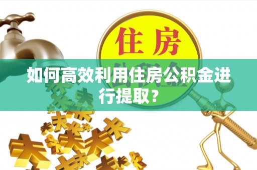 寿阳如何高效利用住房公积金进行提取？